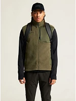 Craft Corporate ADV Pile Fleece Vest M Pánska fleecová vesta Sherpa 81.3810 ecru/čierna