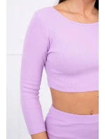 Súprava blúzky a sukne vo fialovej farbe Súprava blúzky a sukne vo fialovej farbe