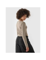 Dámske hladké tričko s dlhým rukávom 4F 4FRSS24TLONF499-82S