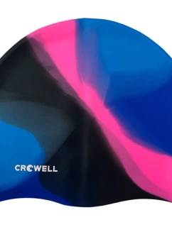 Crowell Multi Flame silikónová plavecká čiapka col.17