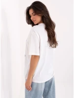 Tričko D12083AI02799A bielo-modré