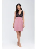 Ružová košieľka Larisa (s vystuženými košíčkami) - Babella Ružová košieľka Larisa (s vystuženými košíčkami) - Babella