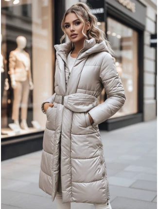 Dámsky kabát LINA béžový FashionStreet TY3110 Dámsky kabát LINA béžový FashionStreet TY3110