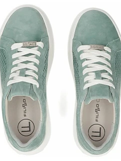 Dámske zelené semišové čižmy Filippo DP7520/26