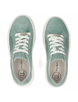 Dámske zelené semišové čižmy Filippo DP7520/26