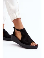 Zazoo 2914 Dámske semišové sandále Black Zazoo 2914 Dámske semišové sandále Black