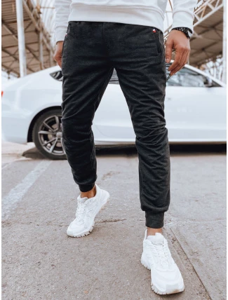 Pánske sivé tepláky FashionStreet UX4122