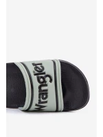 Klapki Męskie WRANGLER AVERELL SLIDER MEN LOW 20251042.52D Jasnozielone