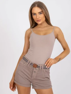 Šortky D63990Z62190K tmavo lila