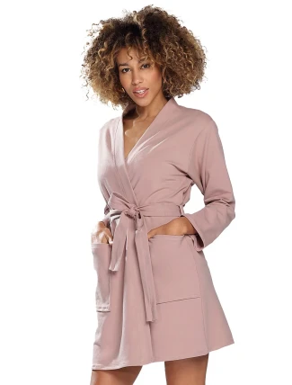 Dámsky župan Pola powder pink - Dkaren Dámsky župan Pola powder pink - Dkaren