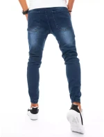 Pánske džínsové cargo modré tepláky FashionStreet UX3271 Pánske džínsové cargo modré tepláky FashionStreet UX3271