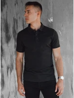 Pánske polo tričko čierne FashionStreet PX0604 Pánske polo tričko čierne FashionStreet PX0604