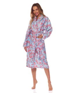 Dlhý dámsky župan L&L 2216 Fida S-2XL