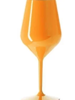 Nerozbitný pohár na víno 470 ml oranžový 6pack