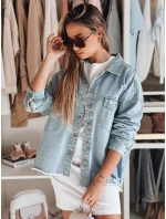 Dámska nadrozmerná džínsová bunda TONACIO modrá FashionStreet TY4907 Dámska nadrozmerná džínsová bunda TONACIO modrá FashionStreet TY4907