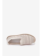 Dámske espadrilky z textilnej sieťoviny svetlo béžovej farby Candessa Dámske espadrilky z textilnej sieťoviny svetlo béžovej farby Candessa