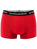 Le Coq Sportif pánske boxerky 3PAK červené sivé tmavomodré Le Coq Sportif pánske boxerky 3PAK červené sivé tmavomodré