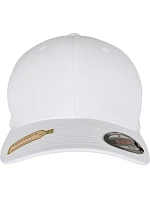 Flexfit 6277RP 6-panelová čiapka z recyklovaného materiálu Flexfit 55.77RP biela
