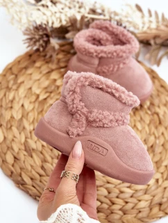 Dziecięce Śniegowce Na Rzep Różowe Unitia