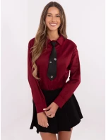 Košeľa DHJ KS 9213.86 bordová