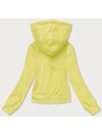 Krátka mikina s kapucňou v citrónovej farbe (8B939-33) Krátka mikina s kapucňou v citrónovej farbe (8B939-33)