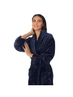 Dámsky župan YI2022688F 400 tm. modrý - DKNY Dámsky župan YI2022688F 400 tm. modrý - DKNY