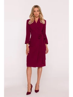 Dámske šaty S415 Bordeaux - Stylove