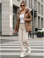 Dámska prechodná bunda TY5608 hnedá - FashionStreet