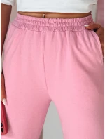 Dámske tepláky so širokými nohavicami DRESLINA pink FashionStreet UY2691 Dámske tepláky so širokými nohavicami DRESLINA pink FashionStreet UY2691