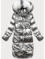 Obojstranná metalická grafitovo sivá zimná bunda (p21-7901-27+61) Obojstranná metalická grafitovo sivá zimná bunda (p21-7901-27+61)