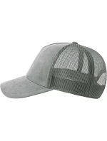 Atlantis Headwear Rapper Suede-S 5-panelová truckerová čiapka 33.0261 sivá Atlantis Headwear Rapper Suede-S 5-panelová truckerová čiapka 33.0261 sivá