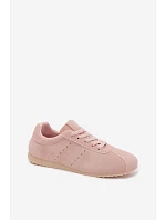 Dámské tenisky z eko semiše nízké růžové Melvelin
