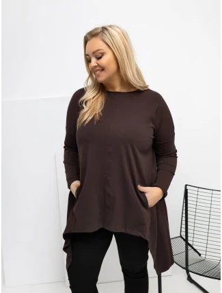 Blúzka RV BZ 7054 1.06 tmavohnedá