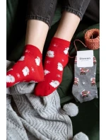 Steven ponožky art.136 Vianočné dámske 35-40