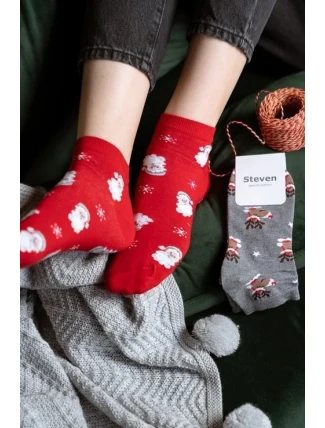 Steven ponožky art.136 Vianočné dámske 35-40