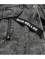 Voľná čierna dámska džínsová bunda/prehoz cez oblečenie (POP7017-K) Voľná čierna dámska džínsová bunda/prehoz cez oblečenie (POP7017-K)