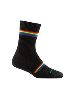 Dámske ponožky Darn Tough Prism Micro Crew Lightweight with Cushion – čierne, veľkosť: M