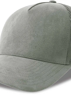 Atlantis Headwear Rapper Suede-S 5-panelová truckerová čiapka 33.0261 sivá