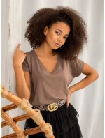 Tričko RV TS 4832.11P hnedé