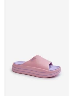 Klapki Damskie Na Platformie Big Star NN274A035 Różowe Klapki Damskie Na Platformie Big Star NN274A035 Różowe