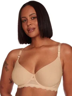 Hladká podprsenka Spacer 3D Tess béžová - Esotiq