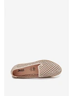 Dámske perforované čižmy RMR1628-23 beige - Jezzi Dámske perforované čižmy RMR1628-23 beige - Jezzi