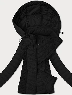Dámska ľahká bunda s odnímateľnou kapucňou J Style black (16M9230-392)