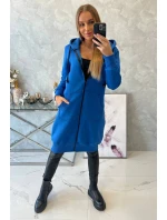 Chrpová dlhá mikina s kapucňou