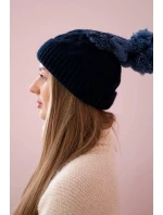 Fleecová čiapka Ilona K218 navy blue+jeans