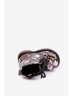 Dziecięce Botki Ocieplane Z Suwakiem Jednorożce Czarne Tiptop