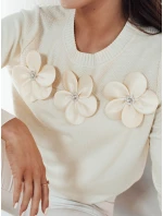 Dámsky sveter SOITE beige FashionStreet MY2291