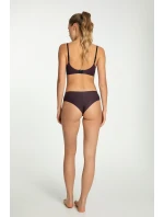 Julimex Tmavé slivkové nohavičky Simple Brasil S-XL