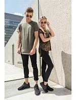 Build your Brand BY 028 Pánske tričko „Shaped Long“ 56.0028 olivová