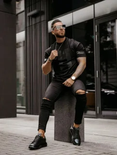 Pánske tričko 286139 čierne - Ola Voga